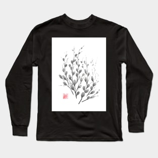 Gentle promise sumi-e painting Long Sleeve T-Shirt